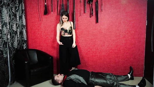 From Boss To Slave Blackmail & Feet Worship, Angle 1