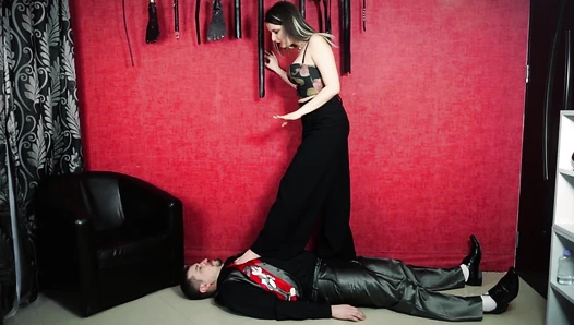 From Boss To Slave Blackmail & Feet Worship, Angle 1