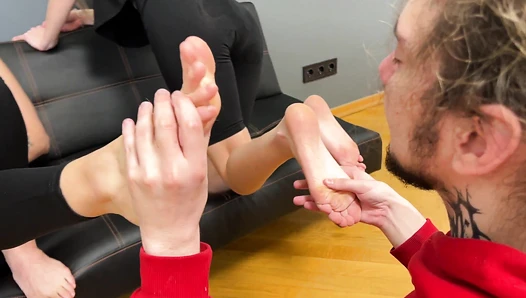 Ass Servant And Foot Sniffer Slave For Two Mistresses