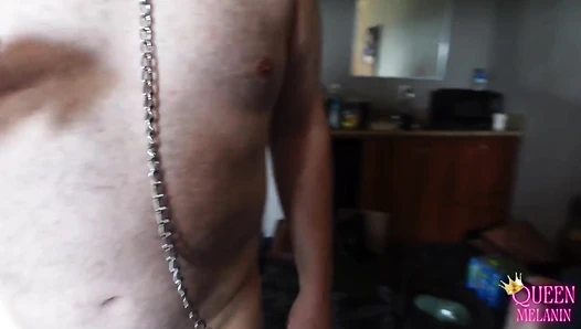 Loser Cuck cleans our shoes - Humiliation from Alpha couple