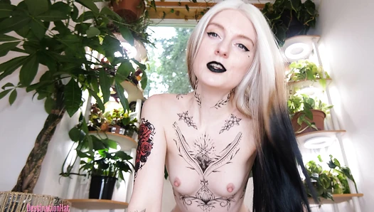 Cumflating your Goth Girlfriend