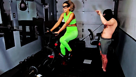 Peleton Domination: Sweaty Workout, Worship and Ballbusting with Domina Bianca