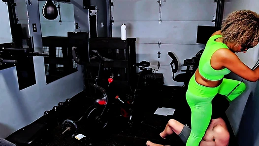 Peleton Domination: Sweaty Workout, Worship and Ballbusting with Domina Bianca