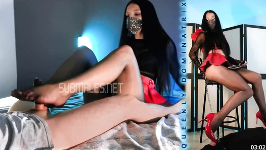 Queenly Dominatrix - Alpha Footjob vs Loser Footjob