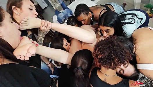 ORGY WITH THE NEIGHBOR - MANU FOX AND 10 GIRLS - FULL VERSION IN FULL HD - New KC JUNE 2025