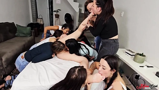 ORGY WITH THE NEIGHBOR - MANU FOX AND 10 GIRLS - FULL VERSION IN FULL HD - New KC JUNE 2025