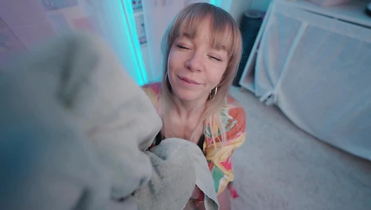 lesbian step aunt tries your cock