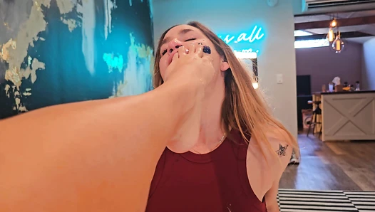 Jealous Step Sister Cleo - Foot Gagging - Giantess Cleo