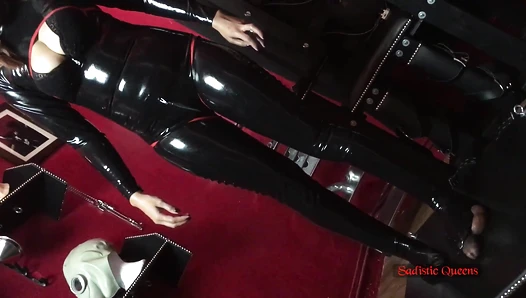 Queen Kali Rain - Latex Cockbox Destruction