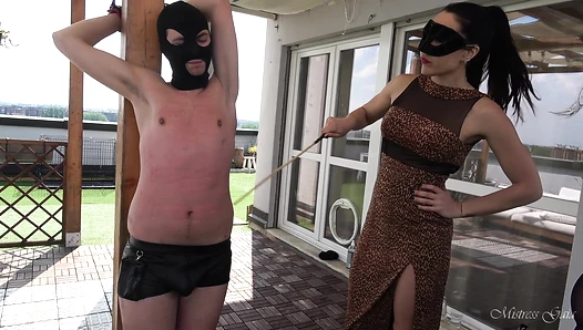 Bi Slave Hard Whipping Hard Caning by Femdom Maledom Full Version