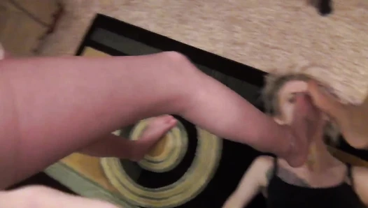 Makayla And Candice Make The Bitch Choke!