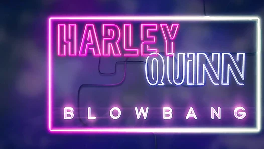 Busty Harley Quinn's Blowbang