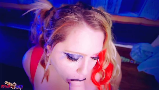 Busty Harley Quinn's Blowbang