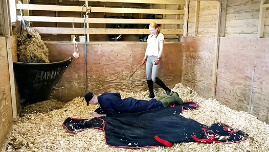 Cropped, Crushed, Wrangled and Rolled, trampled, humiliated, and discarded in extreme stable discipline.