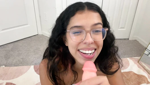 Cum on My Glasses POV Blowjob
