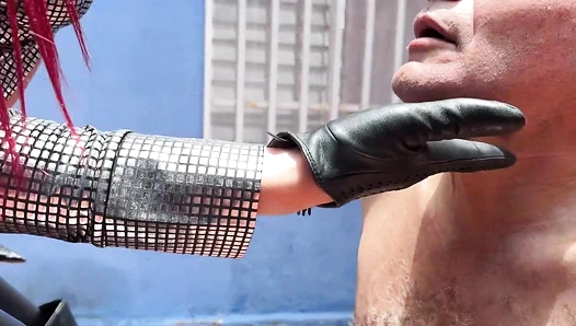 BQ Ultra sexy face slapping and whipping by the BootsQueen