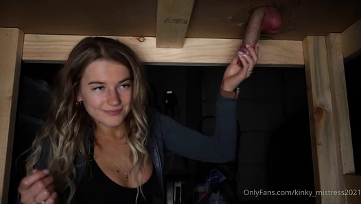 Milking From The Gloryhole (Focus Issues with Camera)