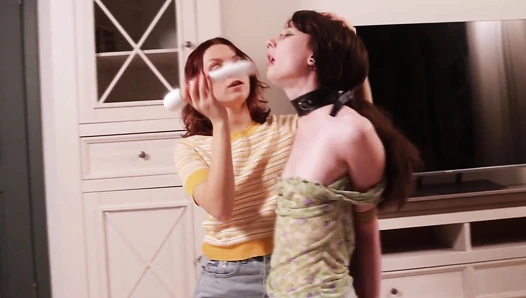 Stepsisters Ownership: Deep Throat Punishment For Betrayal