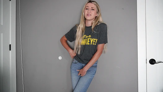 I Got Locked Out During a Hold -- Caught After Wetting My Skinny Jeans!